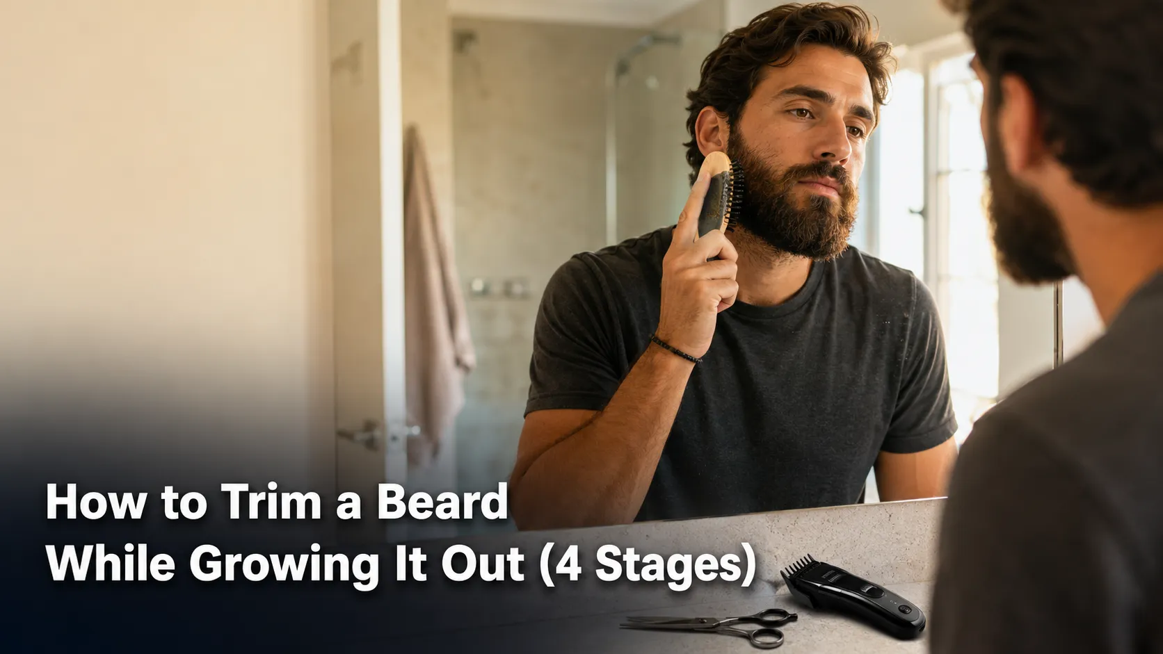 How to Trim a Beard While Growing It Out (4 Stages)