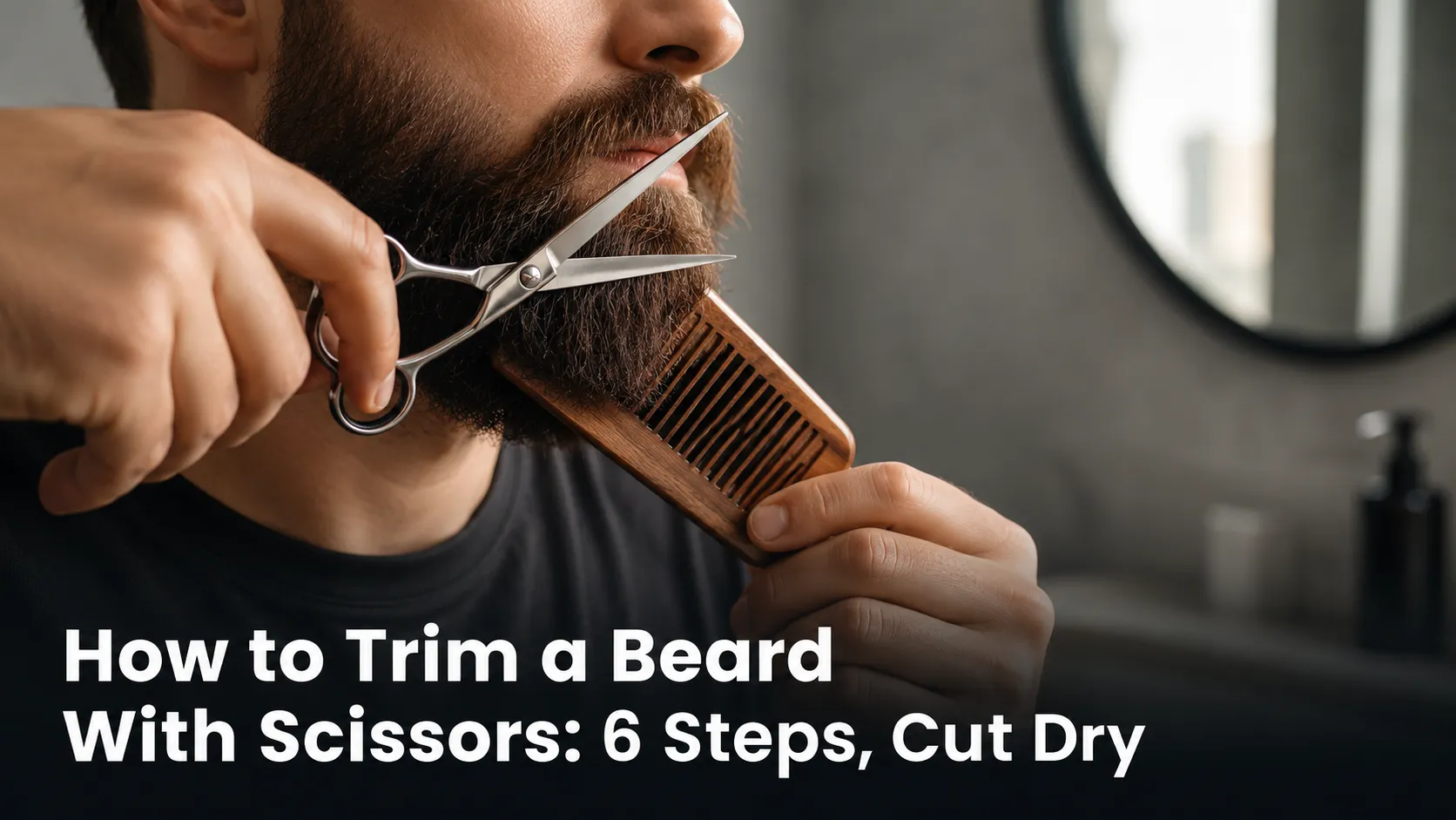 How to Trim a Beard With Scissors: 6 Steps, Cut Dry