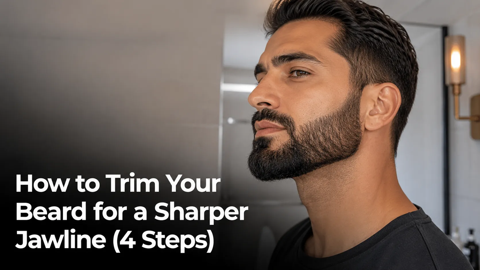 How to Trim Your Beard for a Sharper Jawline (4 Steps)